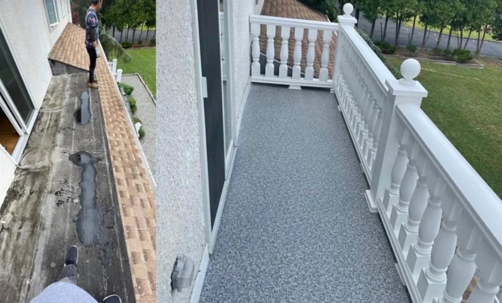 Balcony deck resurfacing