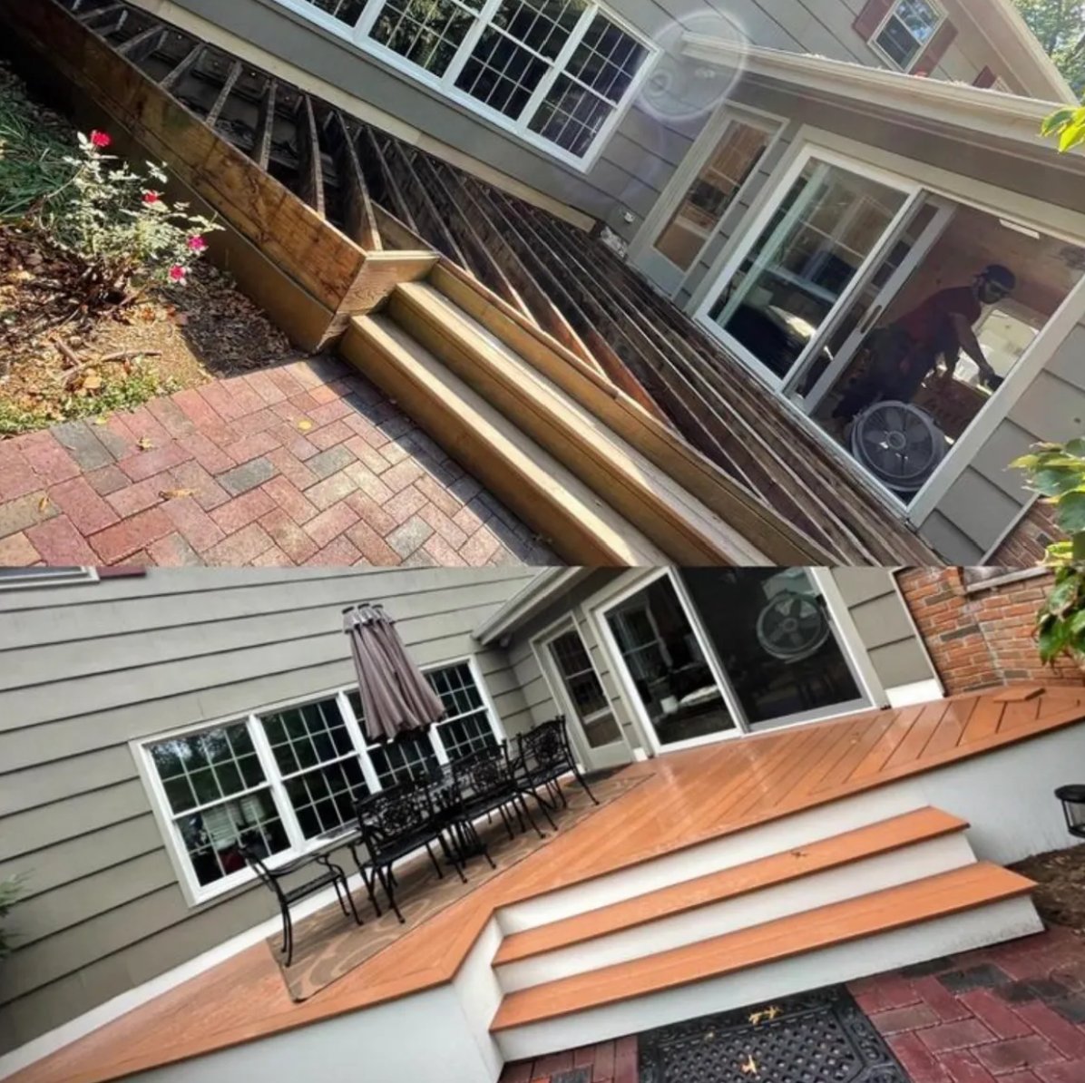 Deck rebuild transformation